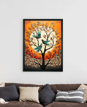 Trio Take Flight: Sowpeace Handcrafted Modern Art – Premium Canvas Prints for Stylish and Contemporary Home Decoration — alternate view
