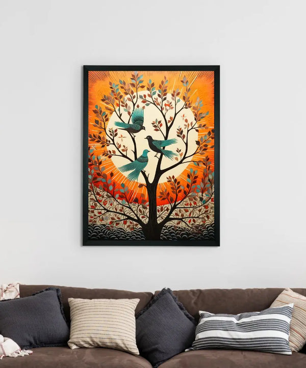 Trio Take Flight: Sowpeace Handcrafted Modern Art – Premium Canvas Prints for Stylish and Contemporary Home Decoration — image 2