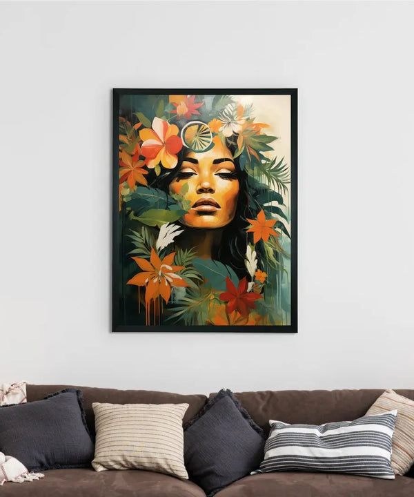 Unwind with Floral Dreams: Sowpeace Handcrafted Canvas Prints – Premium Indian-Inspired Art for Modern and Stylish Interiors — image 2