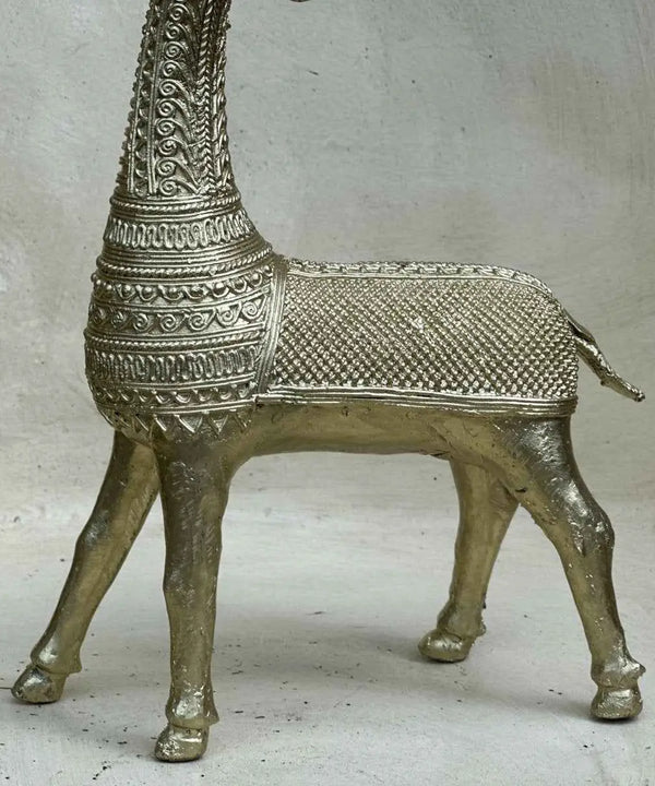 Unique Brass Dhokra Deer Pair Decor — image 4