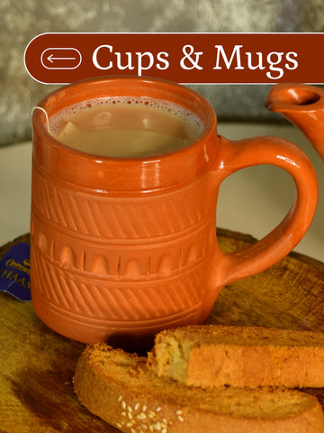 Handmade Terracotta Coffee Mugs: Buy Online from Sowpeace