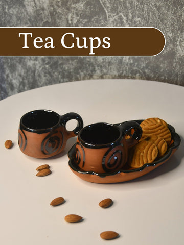 Terracotta Tea Cups - Sowpeace