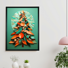 Dazzle Your Holiday: Premium Sowpeace Xmas Canvas Prints – Handcrafted Indian-Inspired Art for Elegant Festive Decor - Additional View