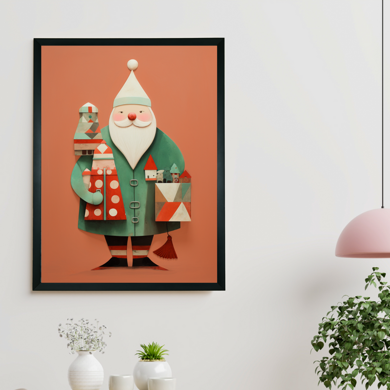 Sowpeace Santa: Premium Gifting Hope Canvas Prints – Handcrafted Indian-Inspired Art for Stylish Holiday Home Decor – view 2