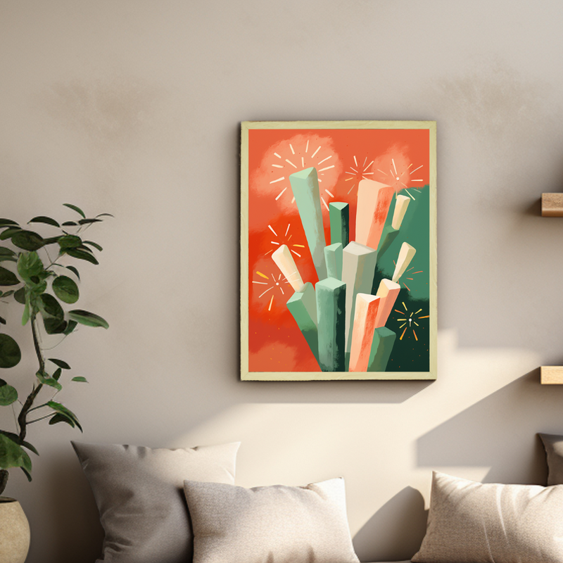 Sowpeace: Winter Sticks - Abstract Nature Art – view 4