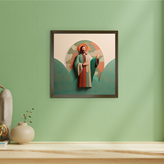 Words of Hope: Sowpeace's Premium Jesus Wall Art Canvas – Handcrafted Indian-Inspired Art for Stylish and Faithful Home Decor