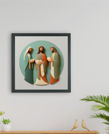 Home Blessing: Jesus' Modern Family Art – Premium Handcrafted Canvas Prints for Stylish and Faithful Home Decor by Sowpeace — alternate view