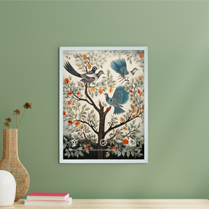 Four Feather Fantasies: Sowpeace Handcrafted Canvas Prints – Premium Indian-Inspired Art for Elegant and Artistic Interiors