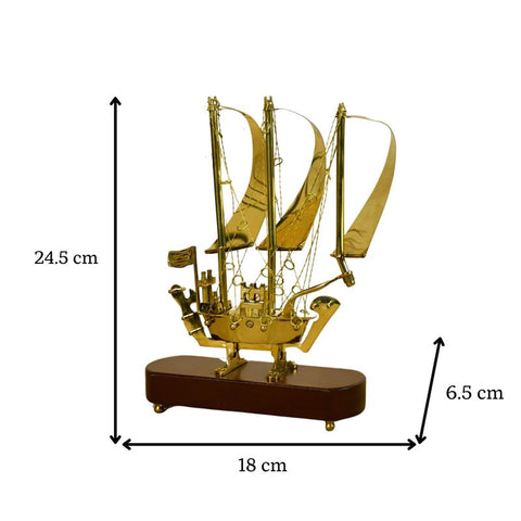 Vastu Principles for Sowpeace Brass Ship Decor