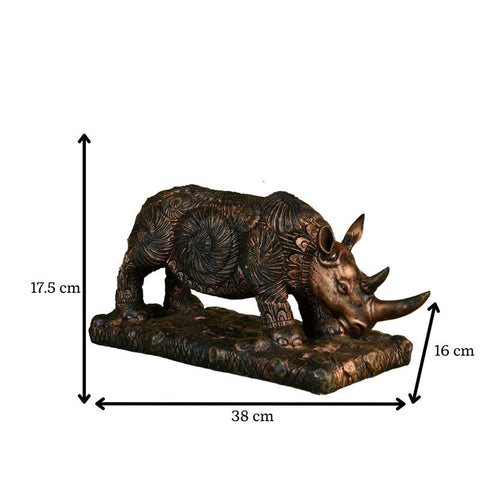 Vastu Principles for Sowpeace Resin Rhino Decor