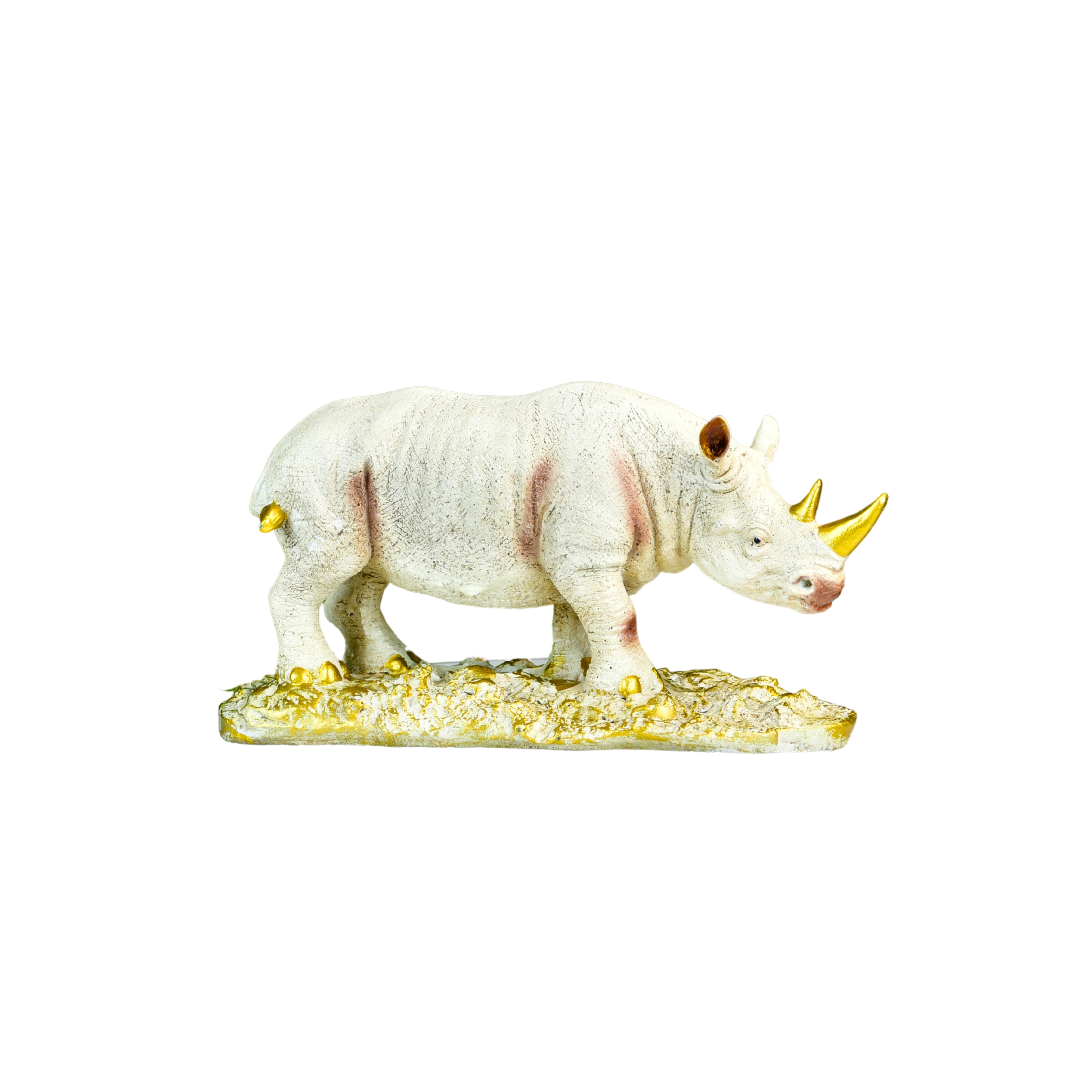 Sowpeace Resin White Rhino Decor