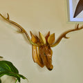 The wise head --Wooden wall hanging- Wall decor- Deer head