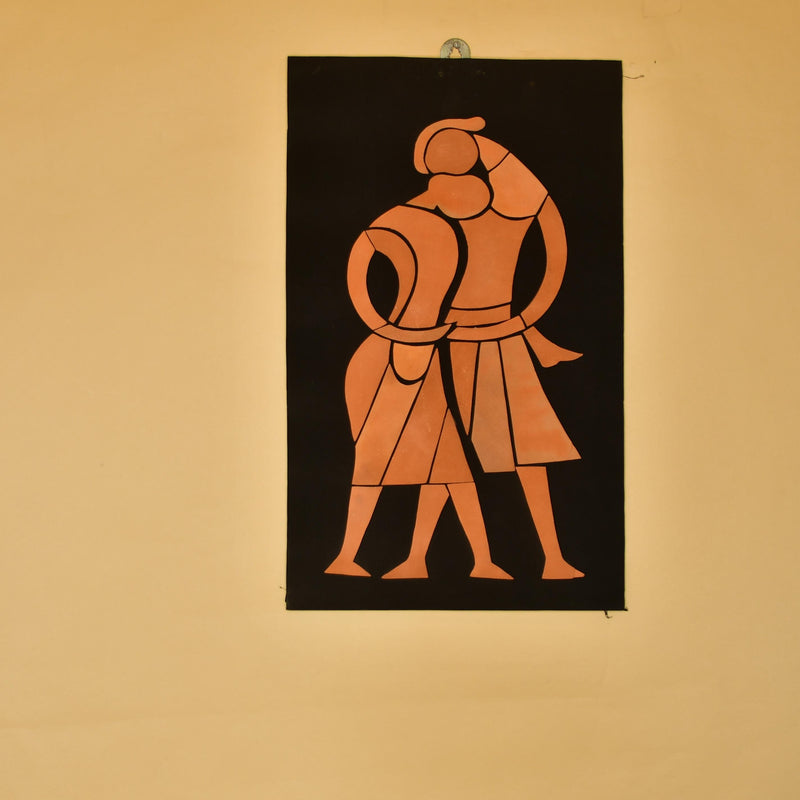 Artisan Terracotta Tribal Family Wall Art: Home Decor – view 5