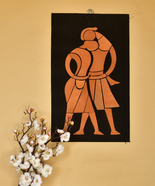 Artisan Terracotta Tribal Family Wall Art: Home Decor