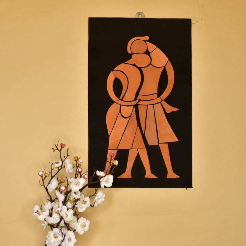 Artisan Terracotta Tribal Family Wall Art: Home Decor – view 1