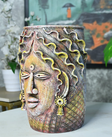 Sowpeace Artisan Big Female Vase Tabletop Decor