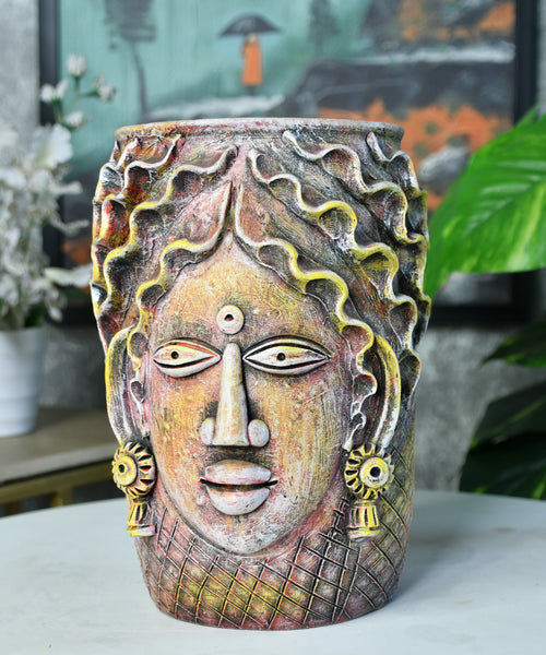 Sowpeace Artisan Big Female Vase Tabletop Decor