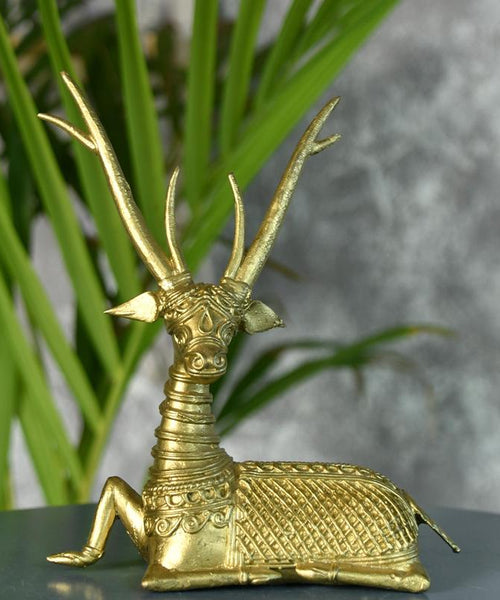 Sowpeace Dhokra Deer Sitting