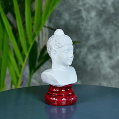 Sowpeace Bliss: White Small Buddha Terracotta Decor - Additional View
