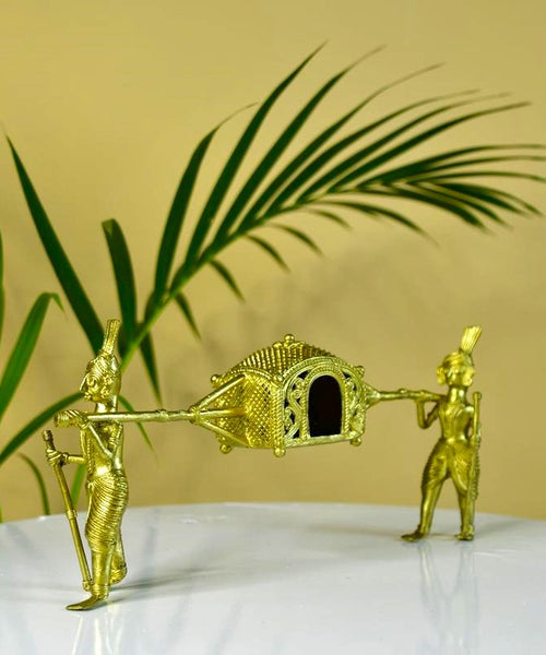 Dokra Palki: Brass Tabletop Elegance Decor