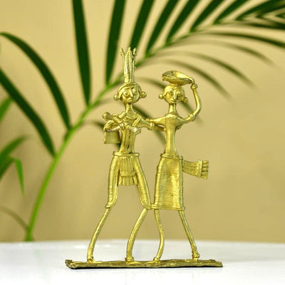 Dokra Couple: Brass Tabletop Artistry Decor