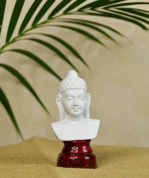 Sowpeace Bliss: White Small Buddha Terracotta Decor