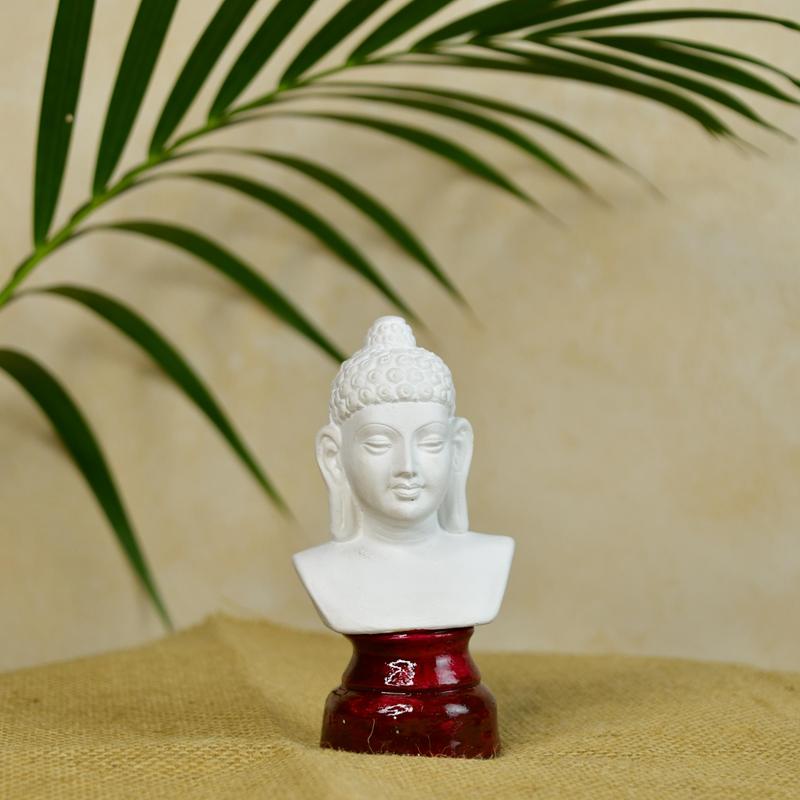 Sowpeace Bliss: White Small Buddha Terracotta Decor – view 1