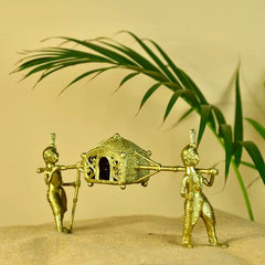 Dokra Palki: Brass Tabletop Elegance Decor - Additional View