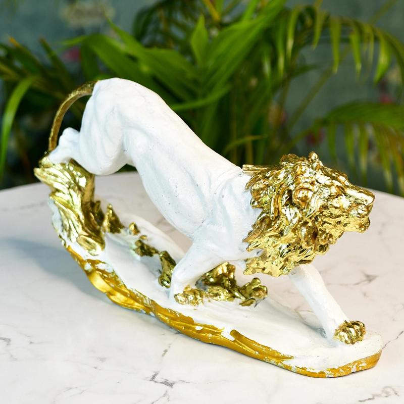 Sowpeace Resin Leaping Lion – view 2