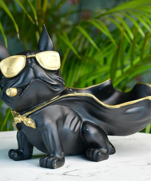 Sowpeace Resin Caped Dog Showpiece