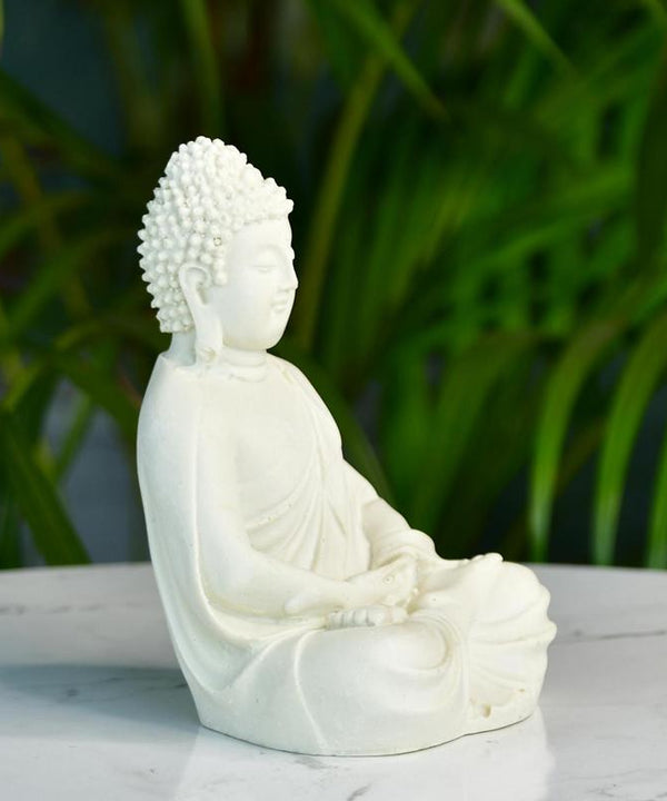 Sowpeace White Resin Buddha — image 6