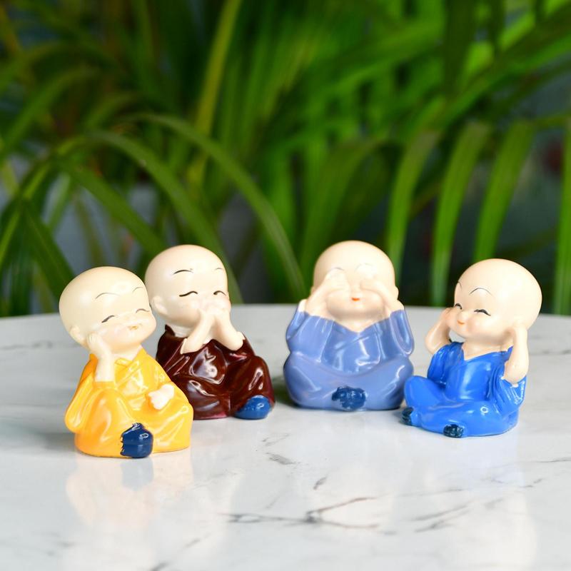 Sowpeace Resin Mini Monk Set of 4 – view 6