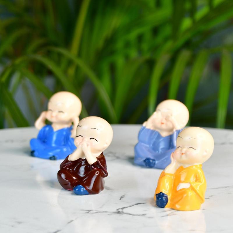 Sowpeace Resin Mini Monk Set of 4 – view 1