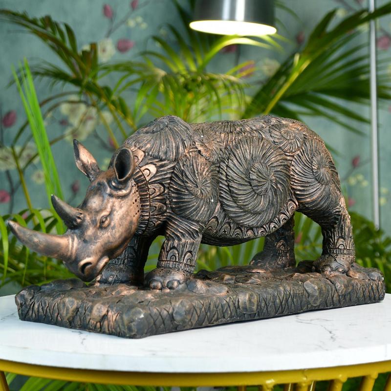 Sowpeace Resin Rhino Decor