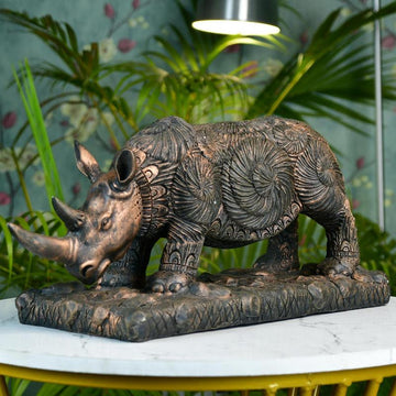 Sowpeace Resin Rhino Decor