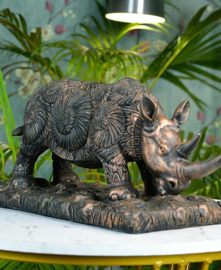 Sowpeace Resin Rhino Decor