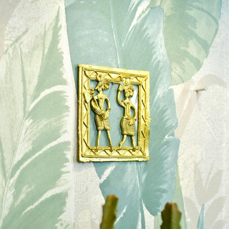Dokra Squareplate: Artisan Brass Tabletop Elegance – view 5