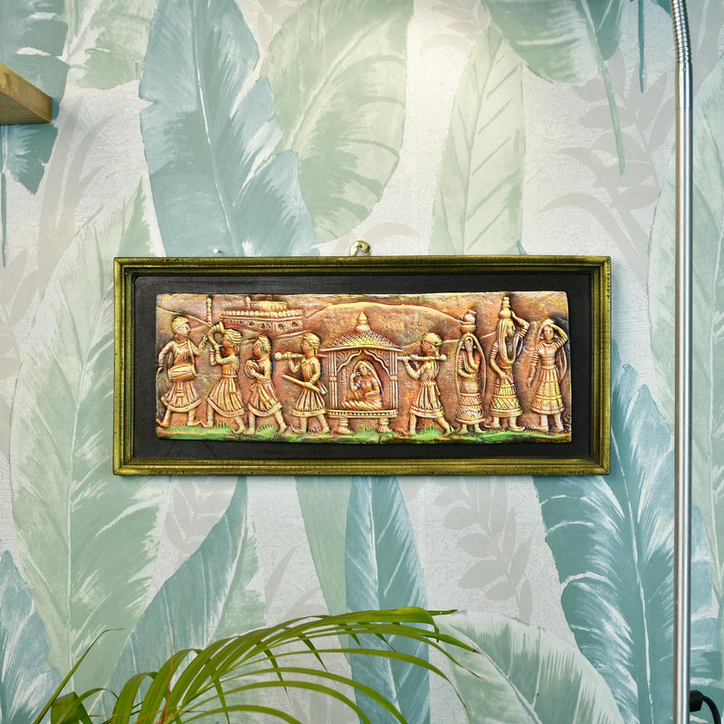 Artisan Terracotta Palki Women Wall Art: Home Decor – view 1