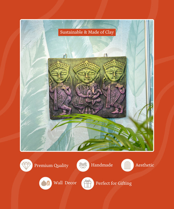 Abstract Terracotta Jamini Roy Wall Art: Artisan Home Decor — image 3