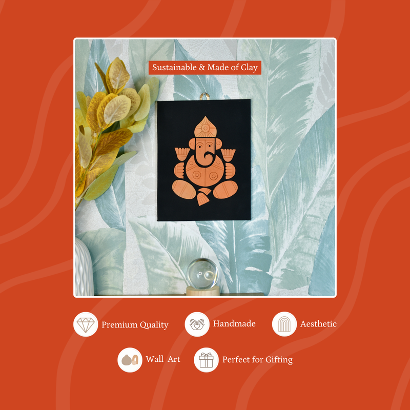 Terracotta Ganesh: Artisan Home Decor Elegance and Serenity – view 3