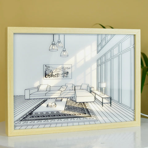 Vastu Principles for Sowpeace Illuminated Landscape Sofa Frame – LED Decor Photo Frame for Stylish Home Interiors & Gifts