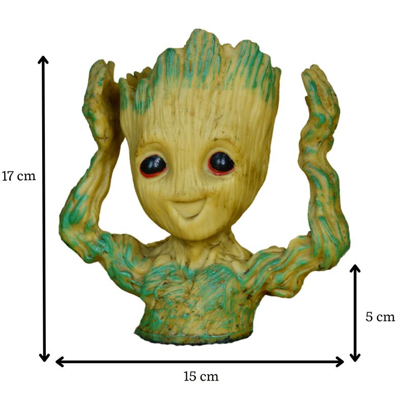 Groot Figurine Planter with Hands Up | Sowpeace Artisan Home Decor & Functional Design