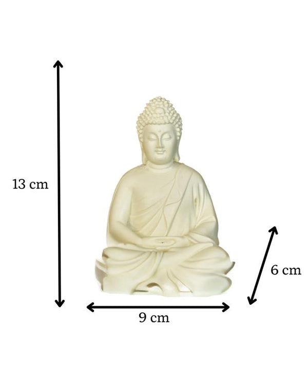 Sowpeace White Resin Buddha — image 4