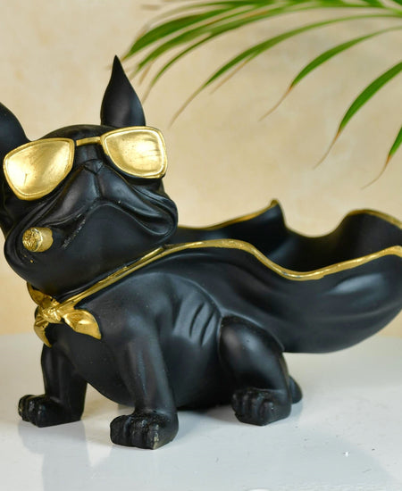 Sowpeace Resin Caped Dog Showpiece