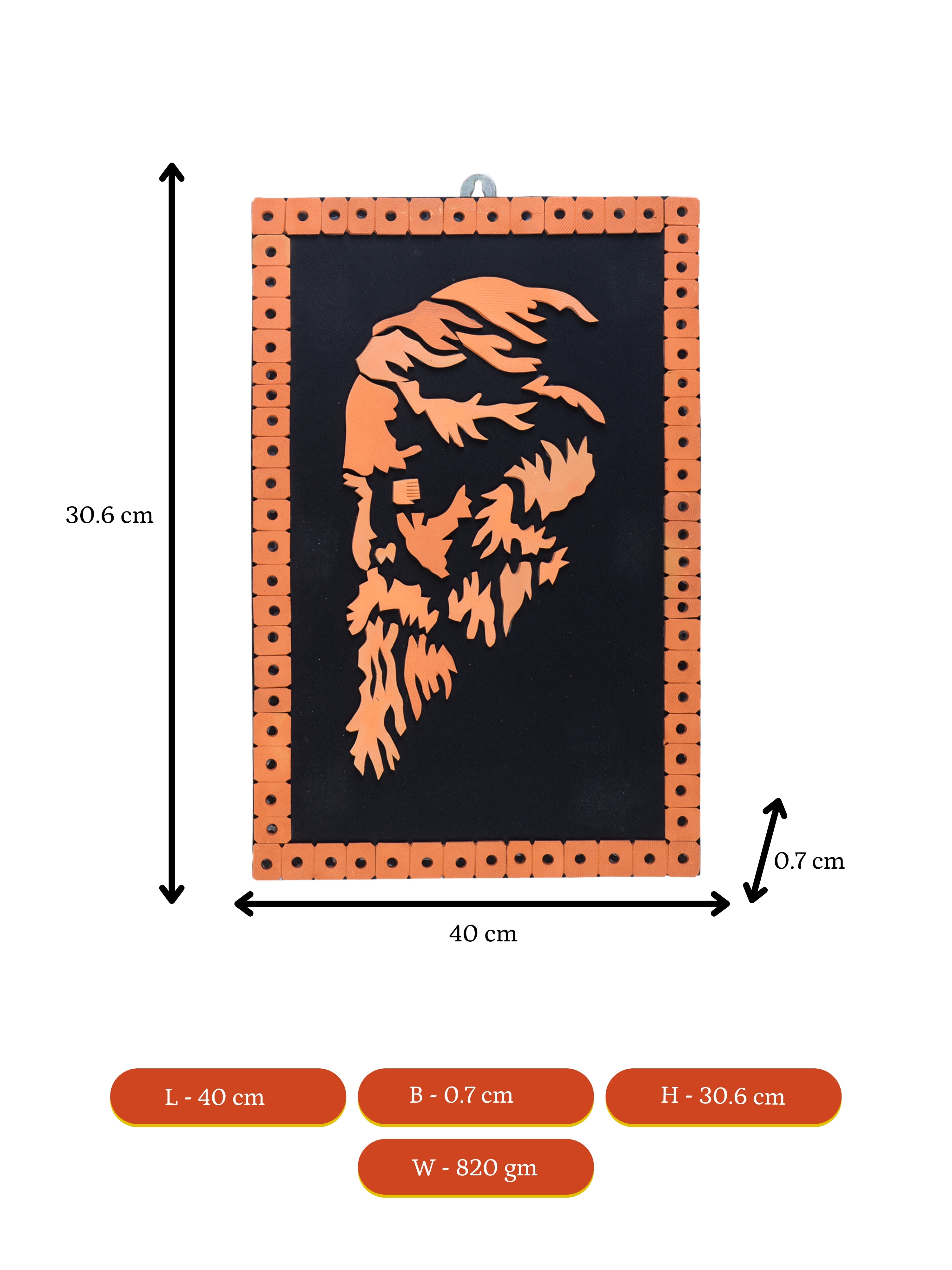 Terracotta Rabindranath Wall Art: Artisan Home Delight