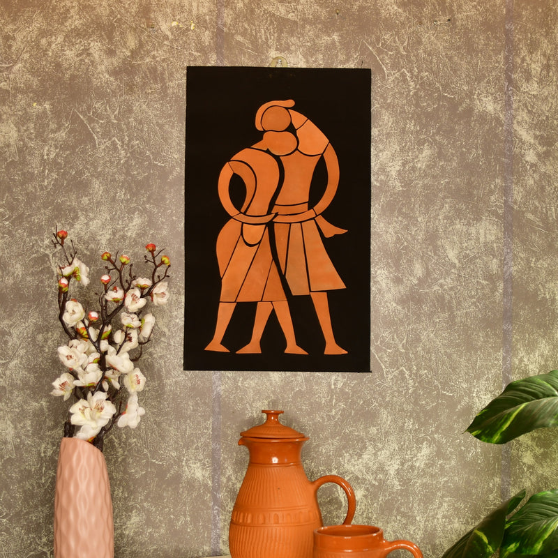 Artisan Terracotta Tribal Family Wall Art: Home Decor – view 6