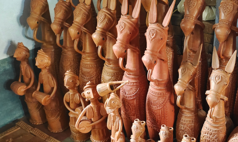 Artform Illustration for Sowpeace Bliss: White Small Buddha Terracotta Decor