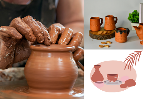 Artform Illustration for Sowpeace Terracotta Coffee Mug: Stylish Kitchen and Home Accent