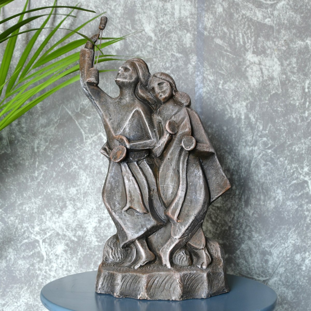 Abstract Baul: Terracotta Tabletop Elegance Decor Piece - terracotta tabletop - Sowpeace - New Arrivals - Tabletop