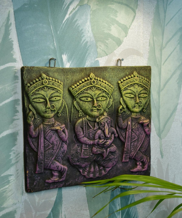 Abstract Terracotta Jamini Roy Wall Art: Artisan Home Decor — image 2